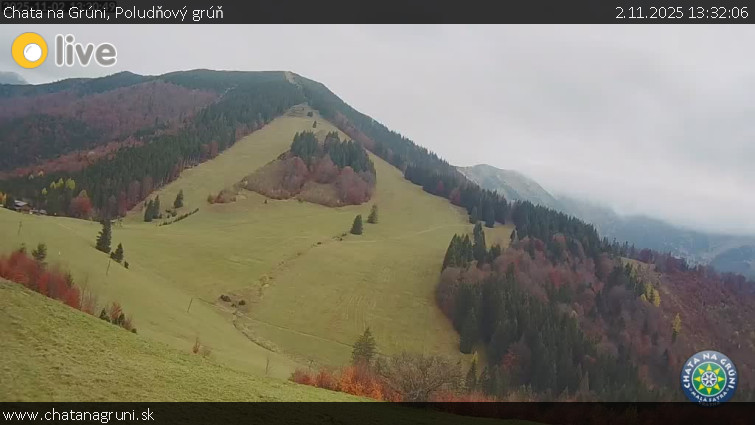 Chata na Grúni - Poludňový grúň - 2.11.2025 v 13:32 Chata na Grúni - Poludňový grúň - 2.11.2025 v 13:32