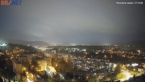 Město Banská Bystrica - Pohled od Sásové-Rudlové - 28.10.2025 v 17:15 Město Banská Bystrica - Pohled od Sásové-Rudlové - 28.10.2025 v 17:15