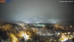 Město Banská Bystrica - Pohled od Sásové-Rudlové - 28.10.2025 v 18:00 Město Banská Bystrica - Pohled od Sásové-Rudlové - 28.10.2025 v 18:00