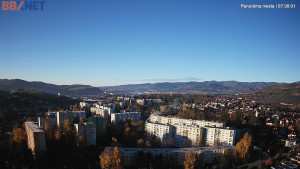 Město Banská Bystrica - Pohled od Sásové-Rudlové - 4.11.2025 v 07:30 Město Banská Bystrica - Pohled od Sásové-Rudlové - 4.11.2025 v 07:30