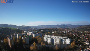 Město Banská Bystrica - Pohled od Sásové-Rudlové - 4.11.2025 v 09:00 Město Banská Bystrica - Pohled od Sásové-Rudlové - 4.11.2025 v 09:00