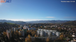 Město Banská Bystrica - Pohled od Sásové-Rudlové - 4.11.2025 v 10:15 Město Banská Bystrica - Pohled od Sásové-Rudlové - 4.11.2025 v 10:15