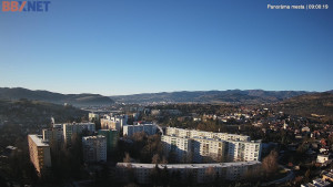 Město Banská Bystrica - Pohled od Sásové-Rudlové - 29.12.2025 v 09:00 Město Banská Bystrica - Pohled od Sásové-Rudlové - 29.12.2025 v 09:00
