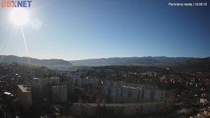 Město Banská Bystrica - Pohled od Sásové-Rudlové - 29.12.2025 v 12:00 Město Banská Bystrica - Pohled od Sásové-Rudlové - 29.12.2025 v 12:00