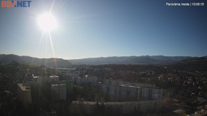 Město Banská Bystrica - Pohled od Sásové-Rudlové - 29.12.2025 v 13:00 Město Banská Bystrica - Pohled od Sásové-Rudlové - 29.12.2025 v 13:00