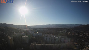 Město Banská Bystrica - Pohled od Sásové-Rudlové - 29.12.2025 v 13:15 Město Banská Bystrica - Pohled od Sásové-Rudlové - 29.12.2025 v 13:15