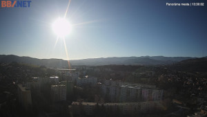 Město Banská Bystrica - Pohled od Sásové-Rudlové - 29.12.2025 v 13:30 Město Banská Bystrica - Pohled od Sásové-Rudlové - 29.12.2025 v 13:30