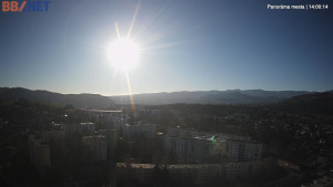 Město Banská Bystrica - Pohled od Sásové-Rudlové - 29.12.2025 v 14:00 Město Banská Bystrica - Pohled od Sásové-Rudlové - 29.12.2025 v 14:00