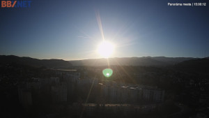 Město Banská Bystrica - Pohled od Sásové-Rudlové - 29.12.2025 v 15:00 Město Banská Bystrica - Pohled od Sásové-Rudlové - 29.12.2025 v 15:00