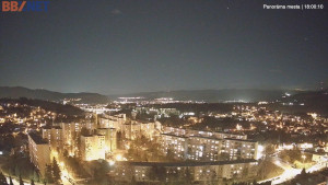 Město Banská Bystrica - Pohled od Sásové-Rudlové - 29.12.2025 v 18:00 Město Banská Bystrica - Pohled od Sásové-Rudlové - 29.12.2025 v 18:00