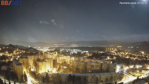 Město Banská Bystrica - Pohled od Sásové-Rudlové - 31.12.2025 v 01:00 Město Banská Bystrica - Pohled od Sásové-Rudlové - 31.12.2025 v 01:00