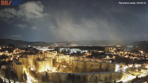 Město Banská Bystrica - Pohled od Sásové-Rudlové - 31.12.2025 v 02:00 Město Banská Bystrica - Pohled od Sásové-Rudlové - 31.12.2025 v 02:00