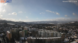 Město Banská Bystrica - Pohled od Sásové-Rudlové - 31.12.2025 v 11:00 Město Banská Bystrica - Pohled od Sásové-Rudlové - 31.12.2025 v 11:00
