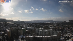 Město Banská Bystrica - Pohled od Sásové-Rudlové - 31.12.2025 v 12:00 Město Banská Bystrica - Pohled od Sásové-Rudlové - 31.12.2025 v 12:00