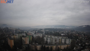 Město Banská Bystrica - Pohled od Sásové-Rudlové - 2.2.2026 v 08:00 Město Banská Bystrica - Pohled od Sásové-Rudlové - 2.2.2026 v 08:00