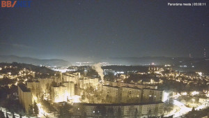 Město Banská Bystrica - Pohled od Sásové-Rudlové - 21.2.2026 v 05:00 Město Banská Bystrica - Pohled od Sásové-Rudlové - 21.2.2026 v 05:00