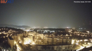 Město Banská Bystrica - Pohled od Sásové-Rudlové - 18.3.2026 v 03:15 Město Banská Bystrica - Pohled od Sásové-Rudlové - 18.3.2026 v 03:15