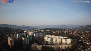 Město Banská Bystrica - Pohled od Sásové-Rudlové - 18.3.2026 v 07:15 Město Banská Bystrica - Pohled od Sásové-Rudlové - 18.3.2026 v 07:15