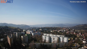 Město Banská Bystrica - Pohled od Sásové-Rudlové - 18.3.2026 v 09:30 Město Banská Bystrica - Pohled od Sásové-Rudlové - 18.3.2026 v 09:30