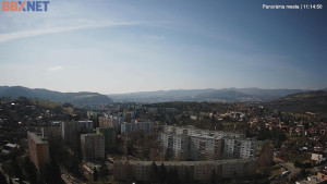 Město Banská Bystrica - Pohled od Sásové-Rudlové - 18.3.2026 v 11:15 Město Banská Bystrica - Pohled od Sásové-Rudlové - 18.3.2026 v 11:15