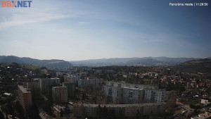 Město Banská Bystrica - Pohled od Sásové-Rudlové - 18.3.2026 v 11:30 Město Banská Bystrica - Pohled od Sásové-Rudlové - 18.3.2026 v 11:30