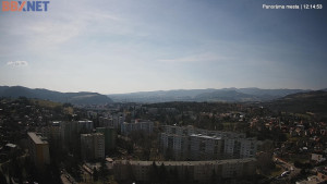 Město Banská Bystrica - Pohled od Sásové-Rudlové - 18.3.2026 v 12:15 Město Banská Bystrica - Pohled od Sásové-Rudlové - 18.3.2026 v 12:15