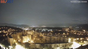 Město Banská Bystrica - Pohled od Sásové-Rudlové - 29.3.2026 v 00:45 Město Banská Bystrica - Pohled od Sásové-Rudlové - 29.3.2026 v 00:45