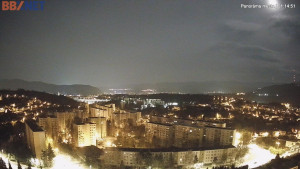 Město Banská Bystrica - Pohled od Sásové-Rudlové - 29.3.2026 v 01:15 Město Banská Bystrica - Pohled od Sásové-Rudlové - 29.3.2026 v 01:15