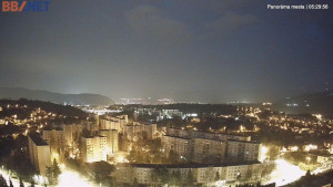 Město Banská Bystrica - Pohled od Sásové-Rudlové - 29.3.2026 v 05:30 Město Banská Bystrica - Pohled od Sásové-Rudlové - 29.3.2026 v 05:30