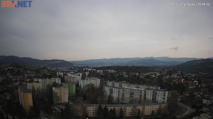 Město Banská Bystrica - Pohled od Sásové-Rudlové - 29.3.2026 v 10:45 Město Banská Bystrica - Pohled od Sásové-Rudlové - 29.3.2026 v 10:45