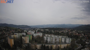 Město Banská Bystrica - Pohled od Sásové-Rudlové - 29.3.2026 v 12:45 Město Banská Bystrica - Pohled od Sásové-Rudlové - 29.3.2026 v 12:45