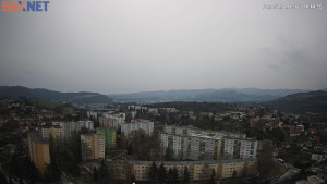 Město Banská Bystrica - Pohled od Sásové-Rudlové - 29.3.2026 v 14:45 Město Banská Bystrica - Pohled od Sásové-Rudlové - 29.3.2026 v 14:45