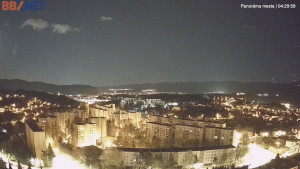 Město Banská Bystrica - Pohled od Sásové-Rudlové - 8.4.2026 v 04:30 Město Banská Bystrica - Pohled od Sásové-Rudlové - 8.4.2026 v 04:30