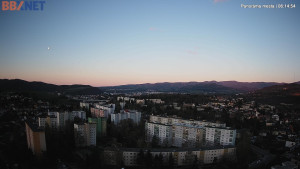 Město Banská Bystrica - Pohled od Sásové-Rudlové - 8.4.2026 v 06:15 Město Banská Bystrica - Pohled od Sásové-Rudlové - 8.4.2026 v 06:15