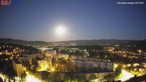 Město Banská Bystrica - Pohled od Sásové-Rudlové - 3.5.2026 v 04:15 Město Banská Bystrica - Pohled od Sásové-Rudlové - 3.5.2026 v 04:15