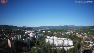 Město Banská Bystrica - Pohled od Sásové-Rudlové - 3.5.2026 v 07:15 Město Banská Bystrica - Pohled od Sásové-Rudlové - 3.5.2026 v 07:15