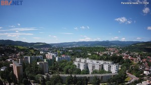 Město Banská Bystrica - Pohled od Sásové-Rudlové - 16.6.2026 v 11:15 Město Banská Bystrica - Pohled od Sásové-Rudlové - 16.6.2026 v 11:15