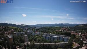 Město Banská Bystrica - Pohled od Sásové-Rudlové - 16.6.2026 v 12:45 Město Banská Bystrica - Pohled od Sásové-Rudlové - 16.6.2026 v 12:45