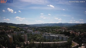 Město Banská Bystrica - Pohled od Sásové-Rudlové - 16.6.2026 v 14:00 Město Banská Bystrica - Pohled od Sásové-Rudlové - 16.6.2026 v 14:00