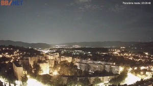 Město Banská Bystrica - Pohled od Sásové-Rudlové - 31.7.2026 v 23:30 Město Banská Bystrica - Pohled od Sásové-Rudlové - 31.7.2026 v 23:30