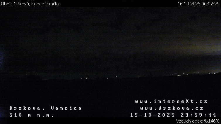 Obec Držková - Kopec Vančica - 16.10.2025 v 00:02 Obec Držková - Kopec Vančica - 16.10.2025 v 00:02