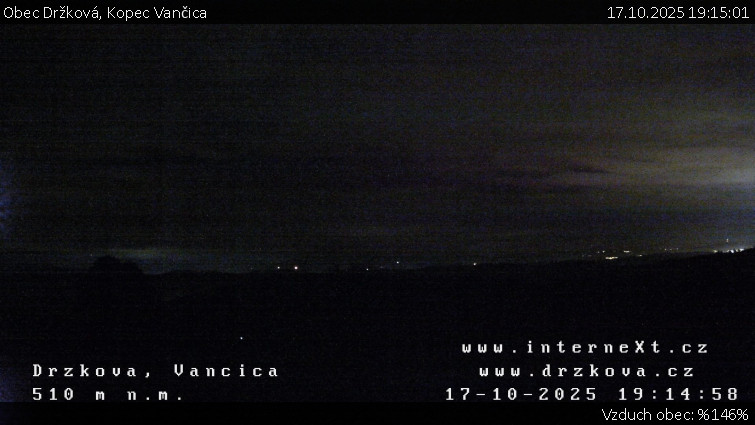 Obec Držková - Kopec Vančica - 17.10.2025 v 19:15 Obec Držková - Kopec Vančica - 17.10.2025 v 19:15