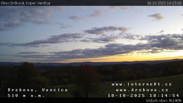 Obec Držková - Kopec Vančica - 18.10.2025 v 18:15 Obec Držková - Kopec Vančica - 18.10.2025 v 18:15