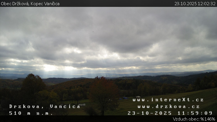 Obec Držková - Kopec Vančica - 23.10.2025 v 12:02 Obec Držková - Kopec Vančica - 23.10.2025 v 12:02