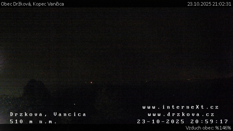 Obec Držková - Kopec Vančica - 23.10.2025 v 21:02 Obec Držková - Kopec Vančica - 23.10.2025 v 21:02