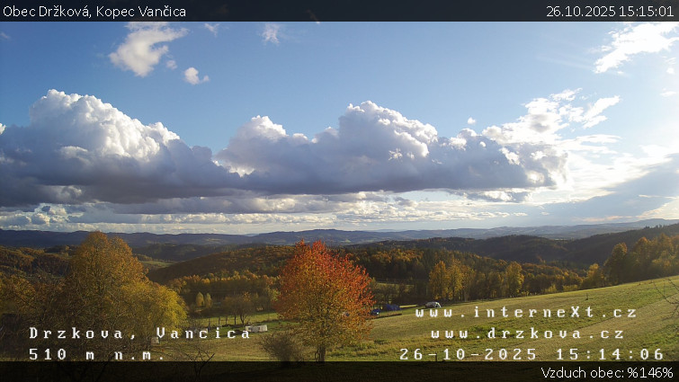 Obec Držková - Kopec Vančica - 26.10.2025 v 15:15 Obec Držková - Kopec Vančica - 26.10.2025 v 15:15
