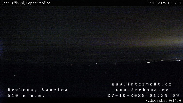 Obec Držková - Kopec Vančica - 27.10.2025 v 01:32 Obec Držková - Kopec Vančica - 27.10.2025 v 01:32