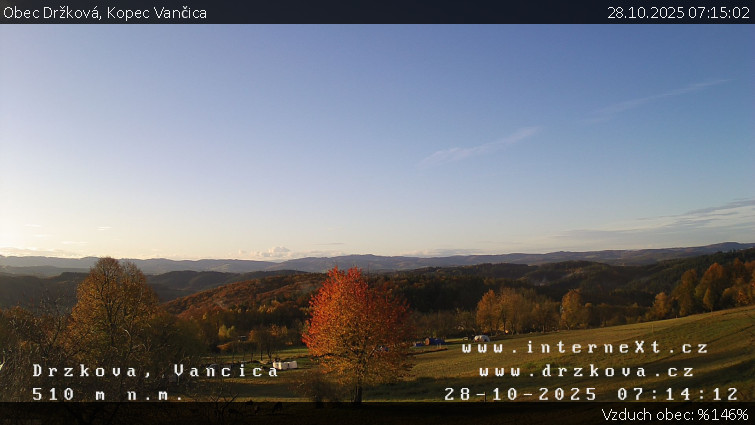 Obec Držková - Kopec Vančica - 28.10.2025 v 07:15 Obec Držková - Kopec Vančica - 28.10.2025 v 07:15