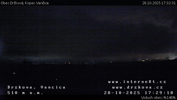 Obec Držková - Kopec Vančica - 28.10.2025 v 17:32 Obec Držková - Kopec Vančica - 28.10.2025 v 17:32
