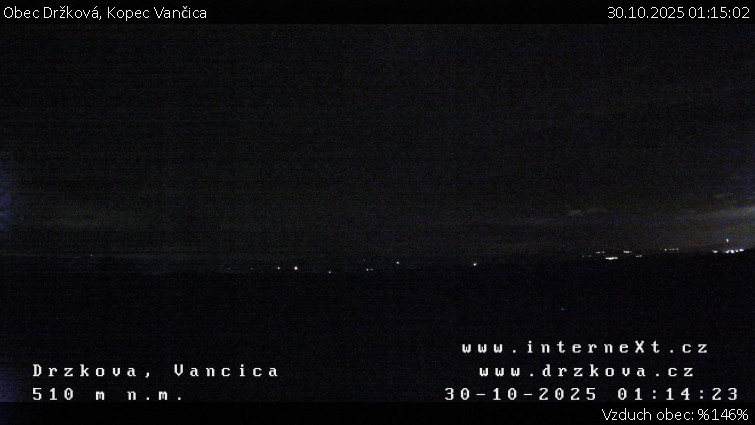 Obec Držková - Kopec Vančica - 30.10.2025 v 01:15 Obec Držková - Kopec Vančica - 30.10.2025 v 01:15